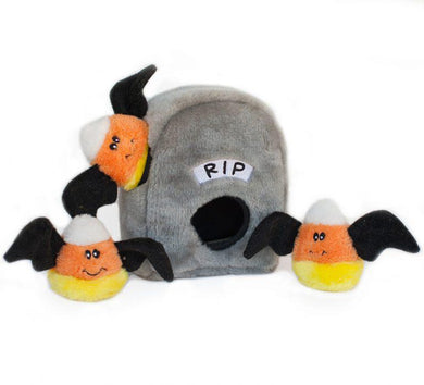 Halloween Toy - Gravestone and Candy Corn Burrow