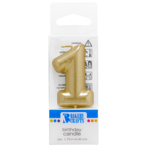 Birthday Gold Number Candles